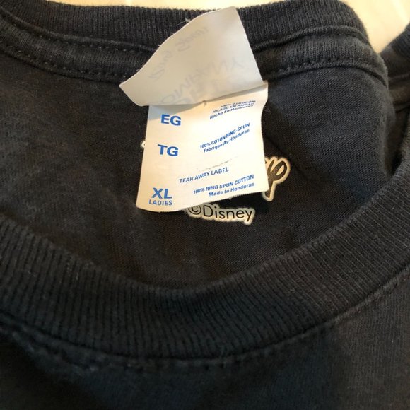 Disney Port & Co Black Shirt Jack Skelton "Naughty Is The New Nice" Womens Sz XL - Picture 9 of 9